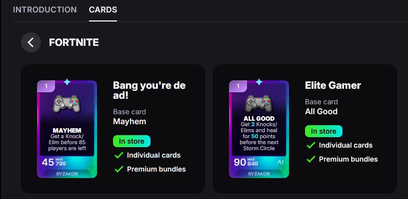 Image Placeholder – Creator Store with Published Card