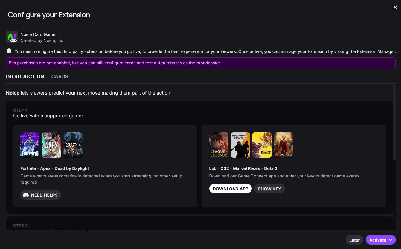 Placeholder: Extension Settings