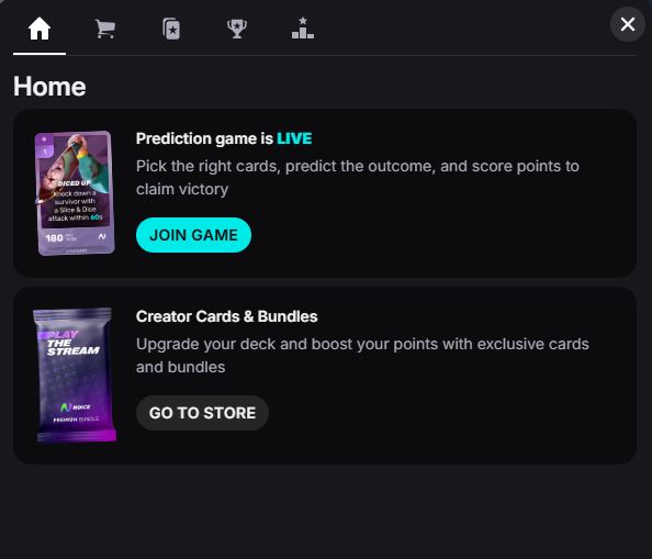 Placeholder: Noice Menu